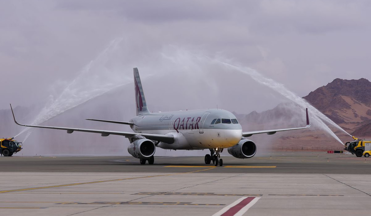 Qatar Airways’ first flight lands at Saudi Arabia’s Al Ula